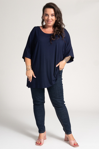 Navy blue VERTI blouse