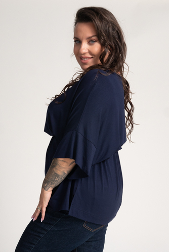 Navy blue VERTI blouse