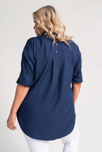 Navy blue oversize shirt DEMENO