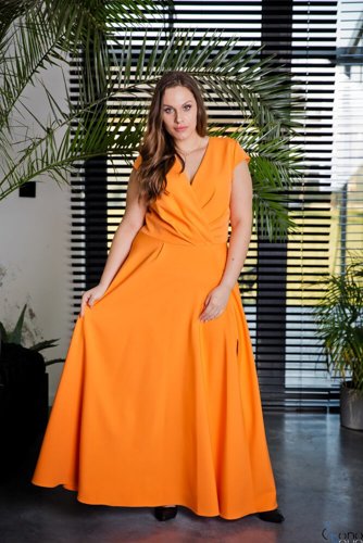 Orange LOREDANA Plus Size Dress