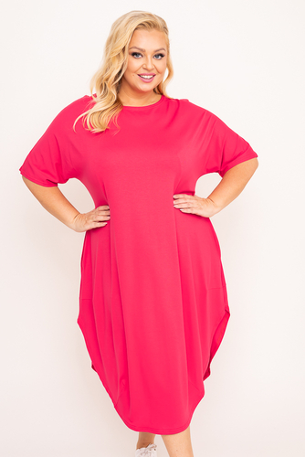 Pink SPINER Plus Size Dress