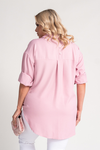 Powder pink oversize shirt DEMENO