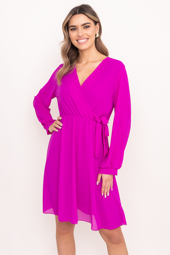 Raspberry Elegant Dress PERLA