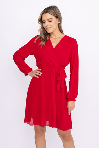 Raspberry Elegant Dress PERLA