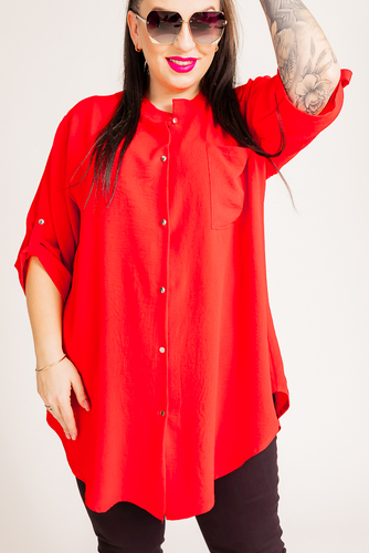 Red Shirt with collar LERIA