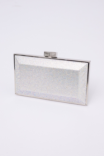 Silver DERXIO Evening Handbag