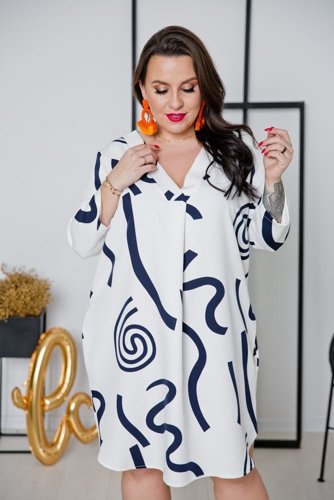 White ATTIMA Plus Size Tunic