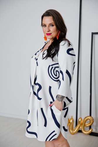 White ATTIMA Plus Size Tunic