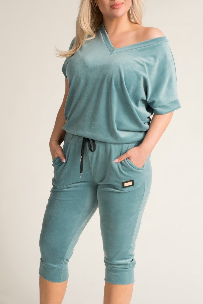 Turquoise MILKIN Velour Set