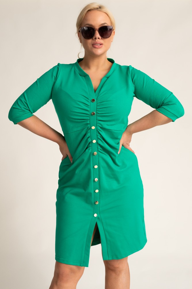 Light Green MARSIN Crinkle Dress