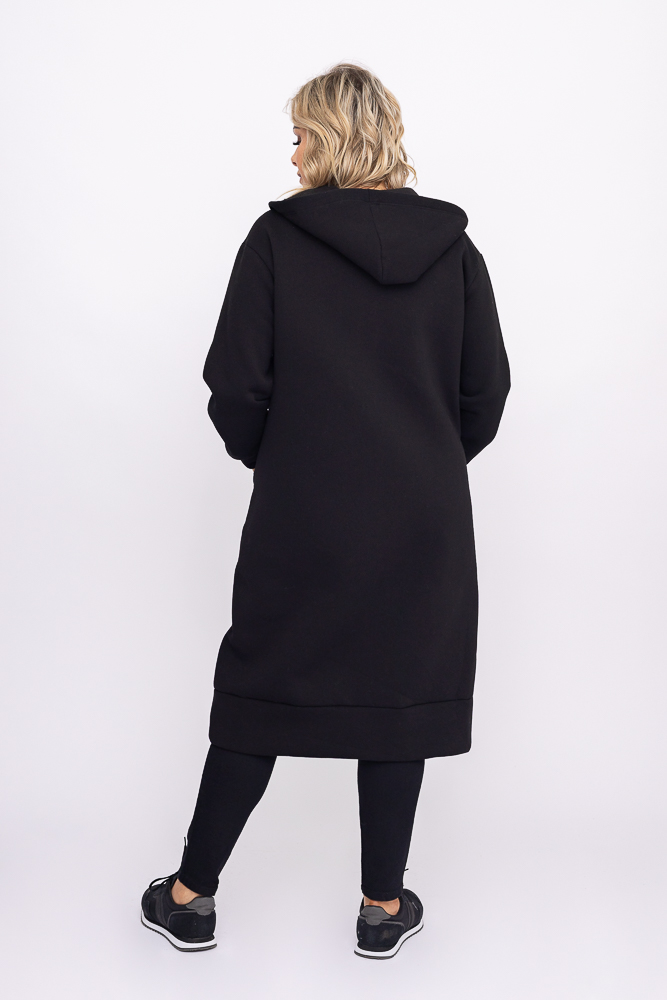 Czarna Bluza ocieplana