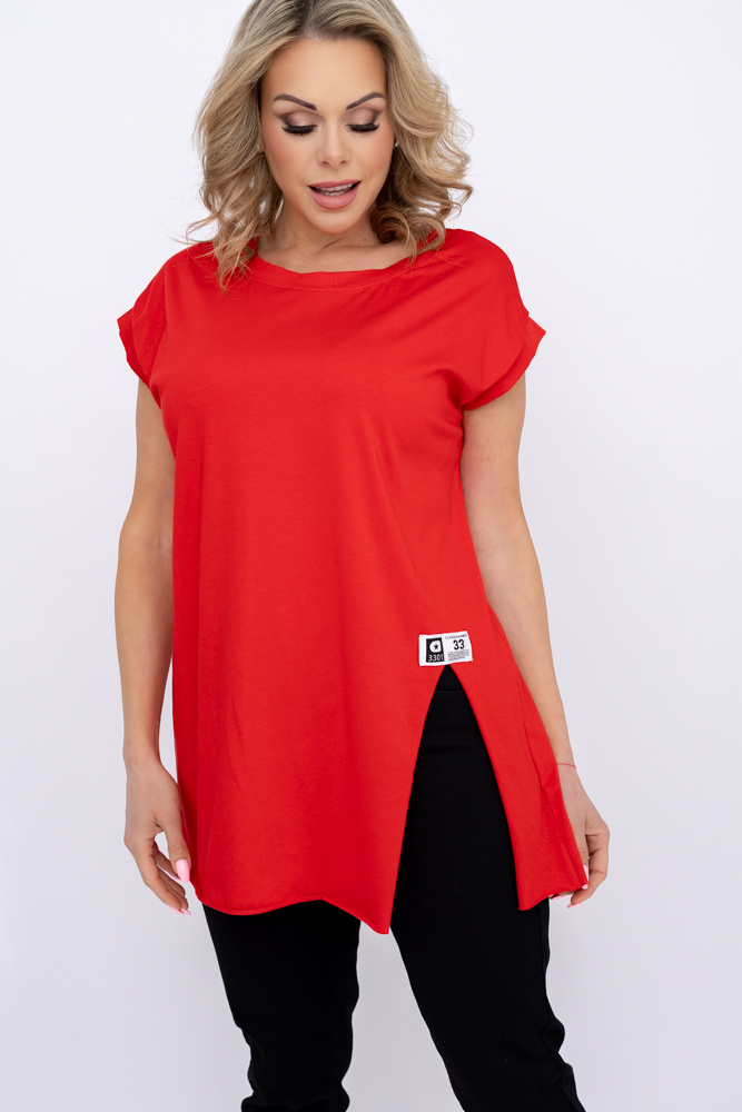 Khaki Blouse with slit BOSTI