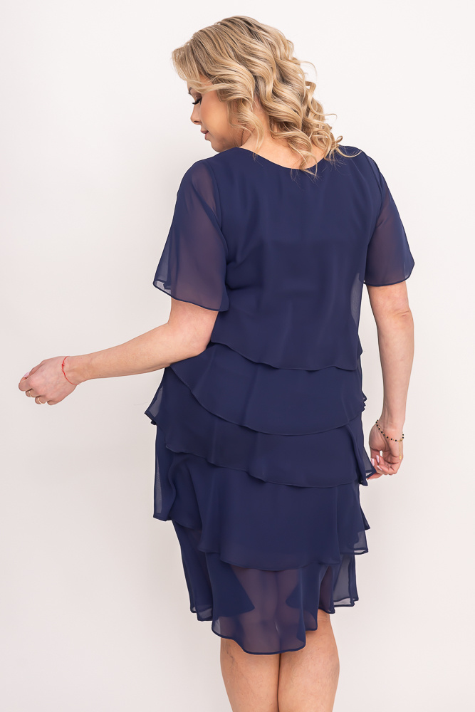 Navy Blue ORINA Plus Size Dress  