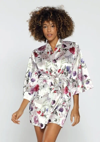 Satin bathrobe DK-P 005