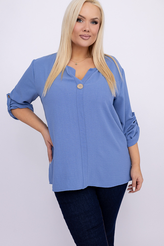Bluse in Denim-Blau