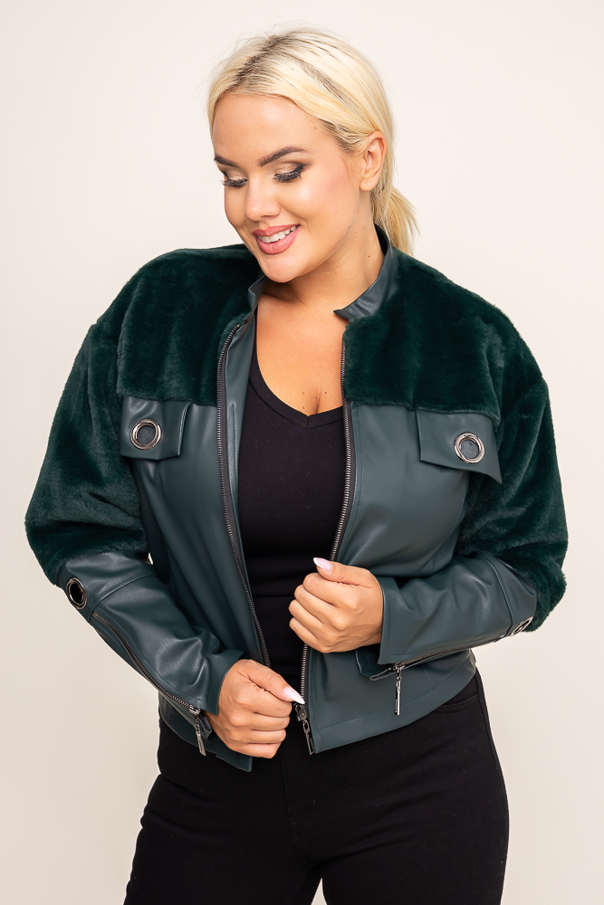 Veste vert bouteille Modèle 2