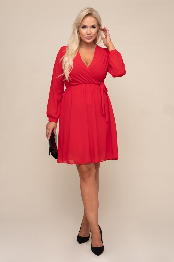  Red Elegant Dress PERLA