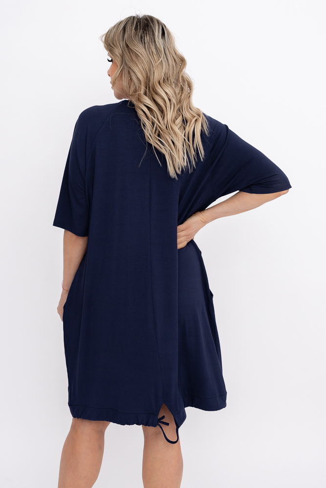 Granatowa Sukienka