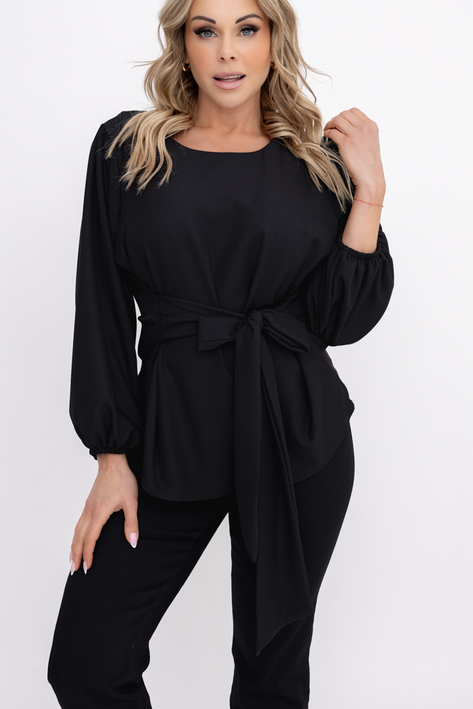 Schokoladenbluse mit Krawatten