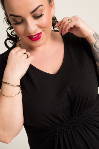 Black Welt Dress IVETTA