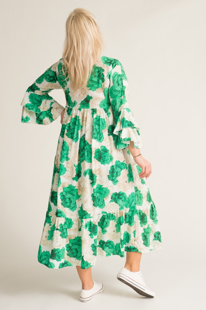 Green GARMINO maxi dress