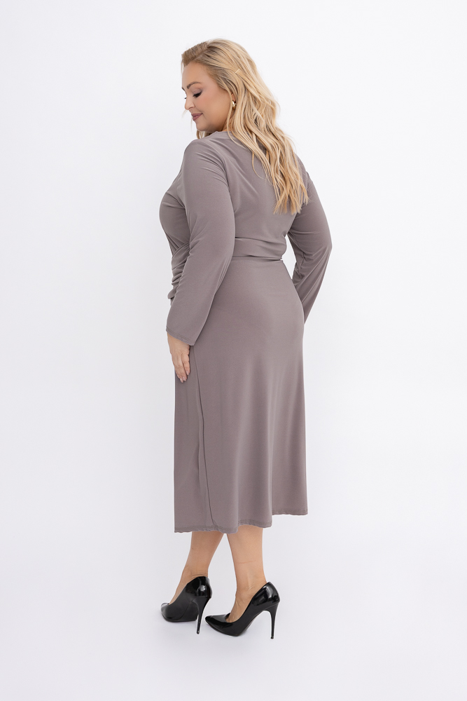 Ciemnobeżowa Sukienka