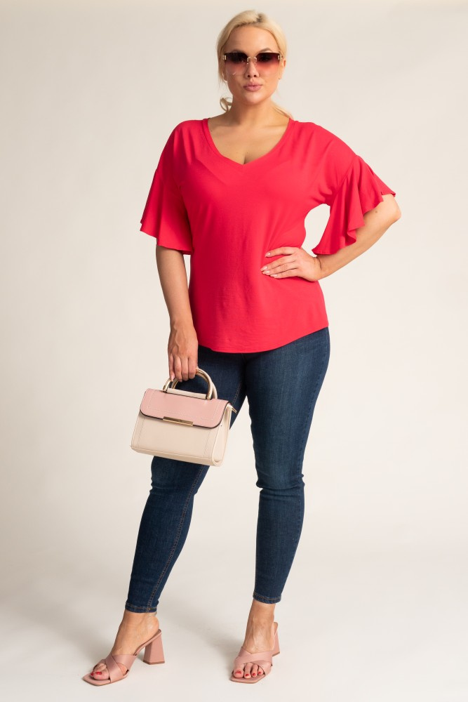 Raspberry GLORIO Blouse