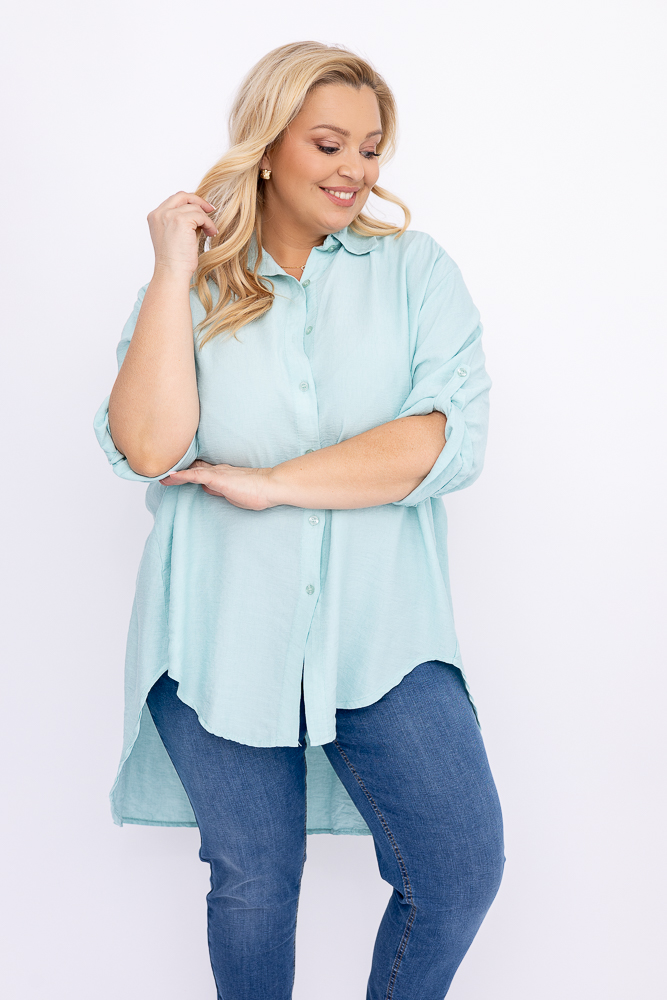 Miętowa Koszula TERIEN