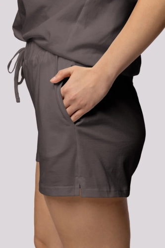 Pyjama graphite avec short