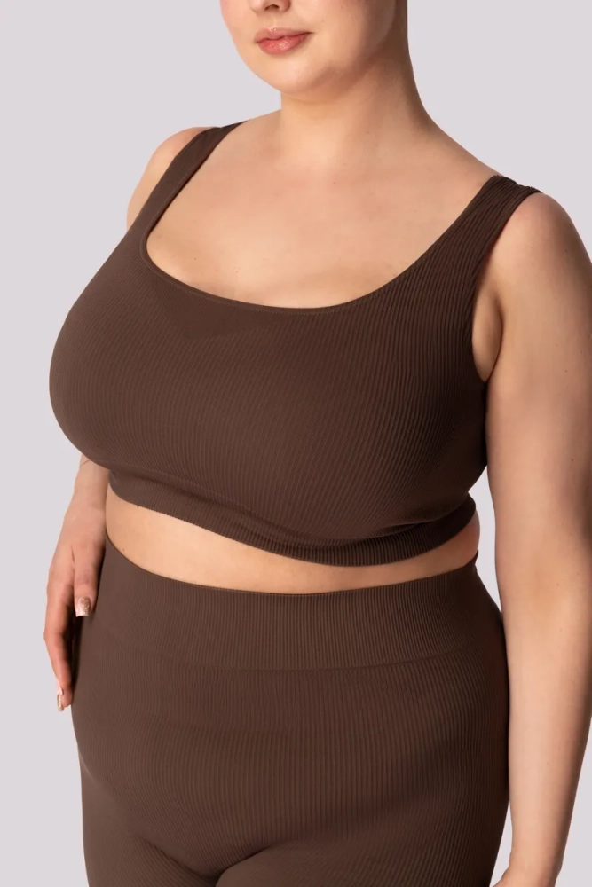 Coffee Striped Top