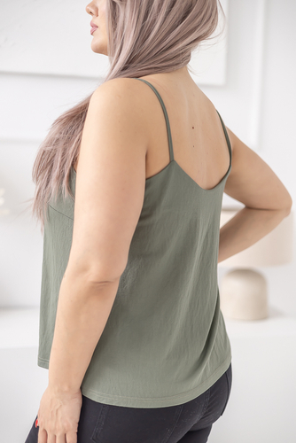 Green Top with thin straps