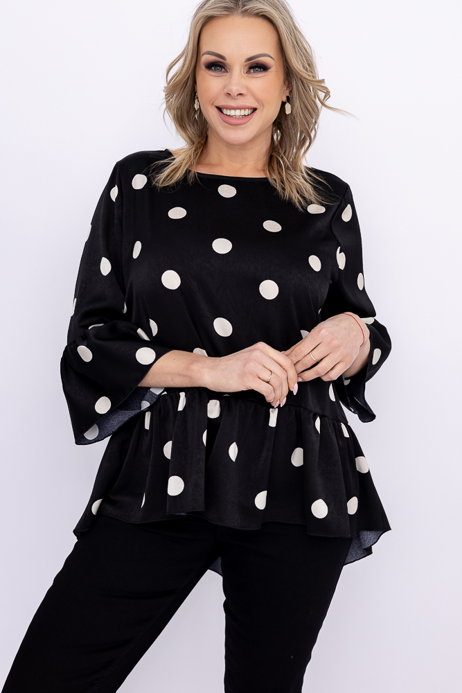 Blusa con volante Wzór 4