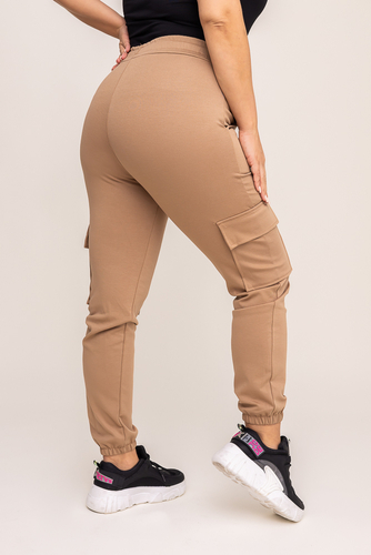  Camelowe Spodnie bojówki LENVI