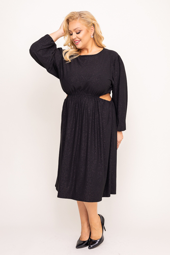 Black Brocade Dress