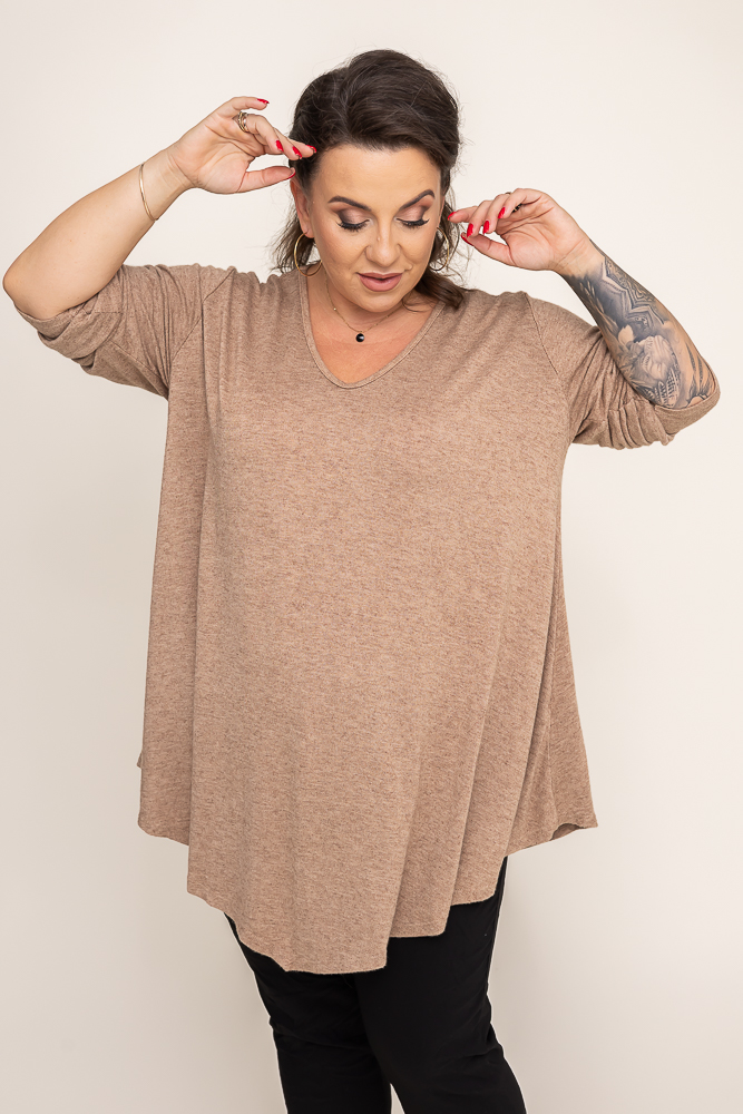 Camelowy Sweter VERGEMO