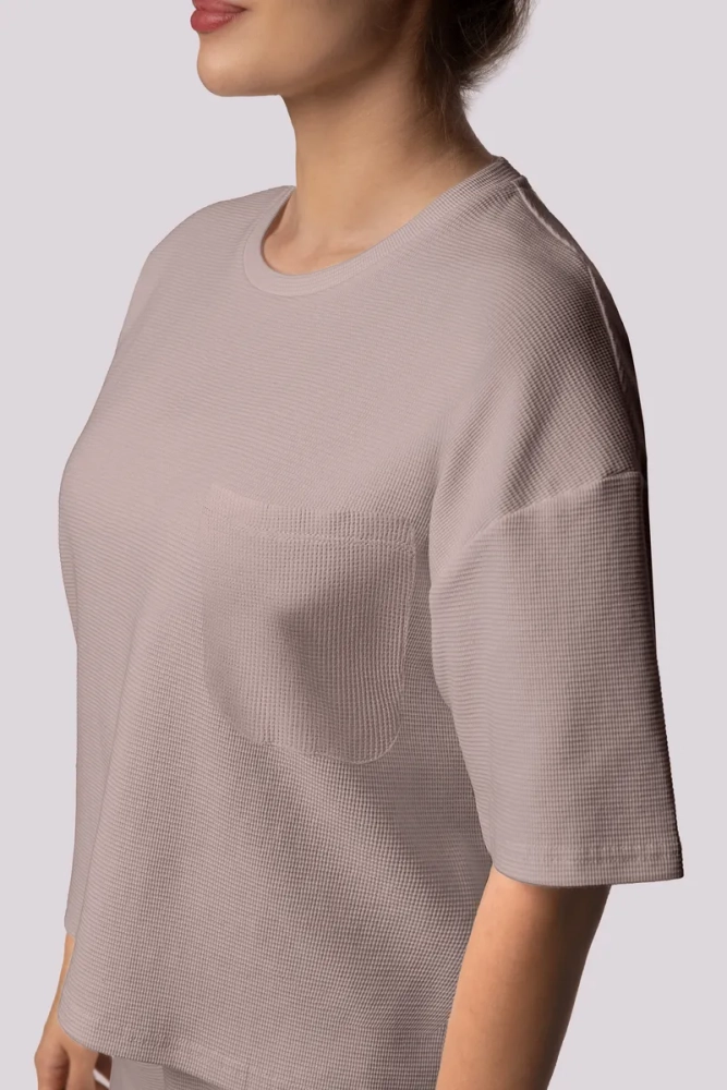 Pyžamo so šortkami Dirty pink