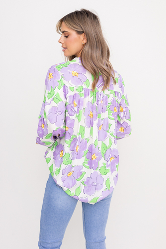 Camisa con mangas buff Wzór 7