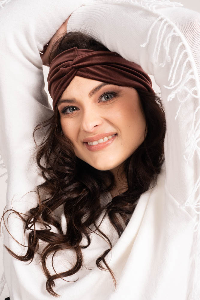 Bande de velours marron