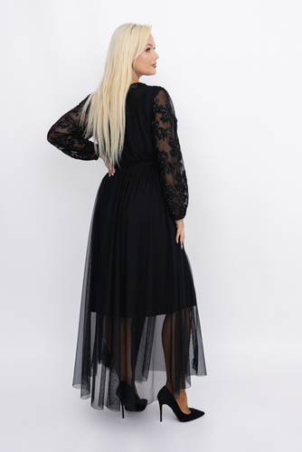 Robe en maille noire