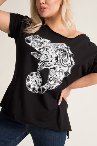 Black CAMELTI Blouse