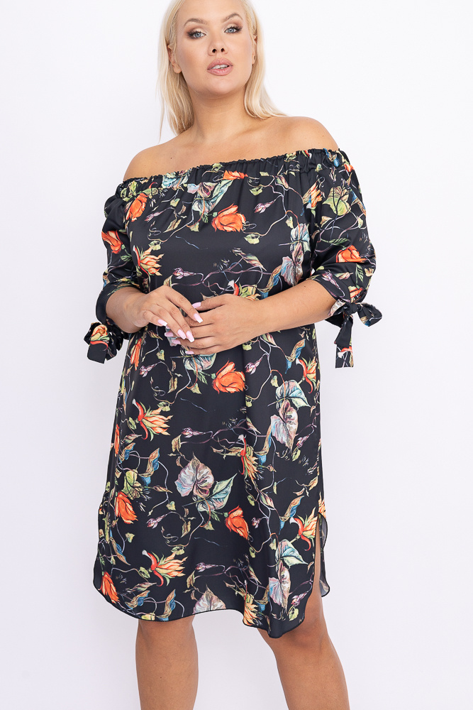 VALENCIA Spanish Dress Plus Size Fuchsia