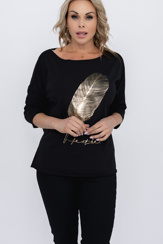 Schwarze Bluse Muster 3