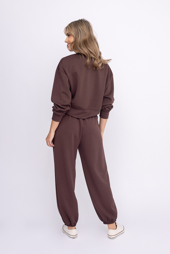 Pantalones de chándal marrón oscuro