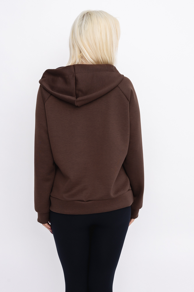  Czekoladowa Bluza z kapturem