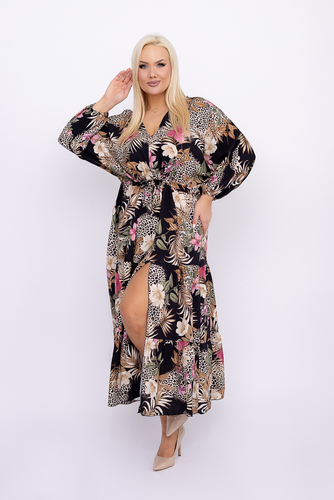  Sukienka z rozcięciem PEIORI Wzór 4