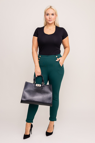 Butelkowozielone Spodnie CIRIA