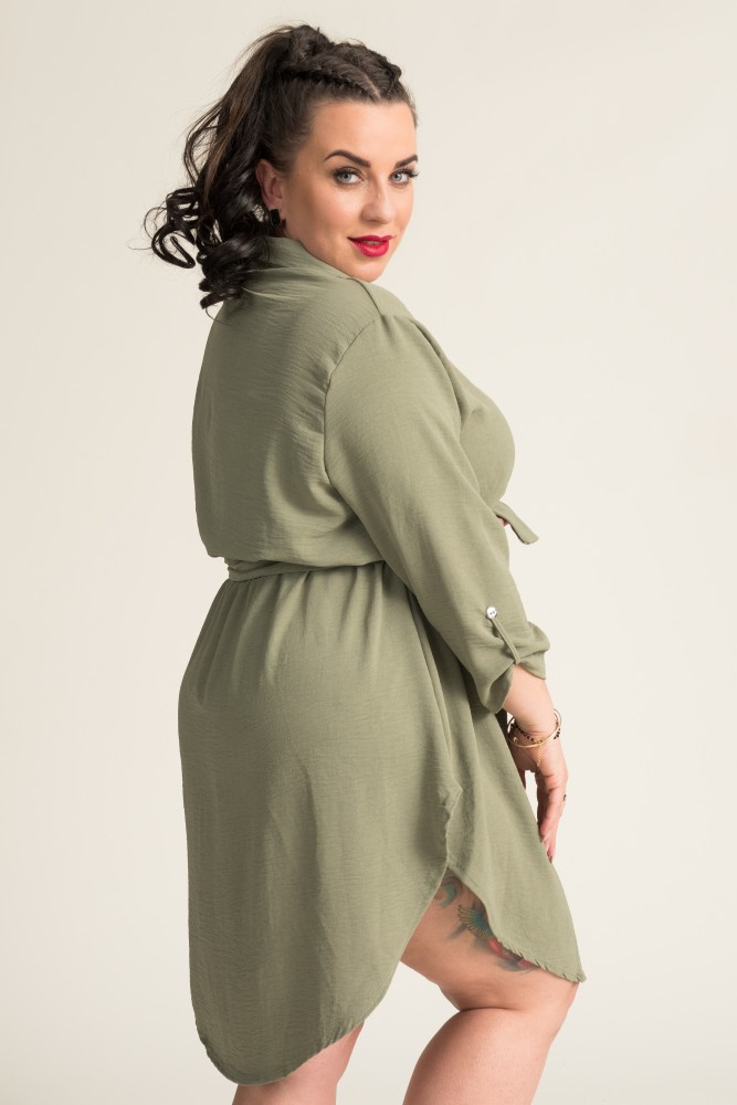 Olive GARMINIA Shirt Dress