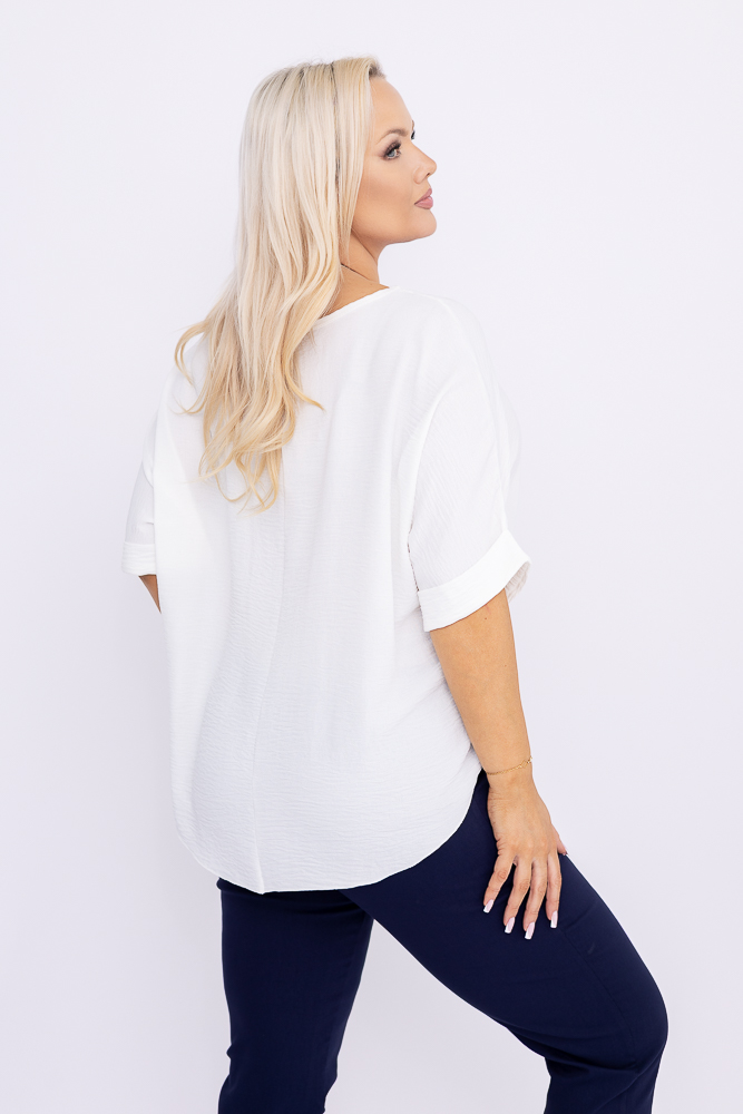 Ecru Bluzka z wisiorkiem BELUCIO