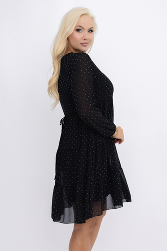 Czarna Sukienka z dżetami