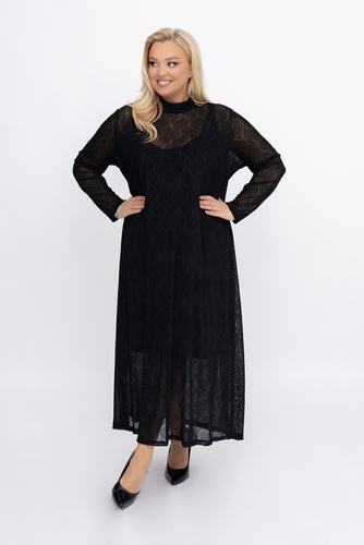 Rochie din plasă neagră Model 2